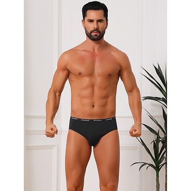 Men's Triangle Underwear Mid Waist Breathable Soft Comfort Daily Briefs