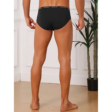 Men's Triangle Underwear Mid Waist Breathable Soft Comfort Daily Briefs