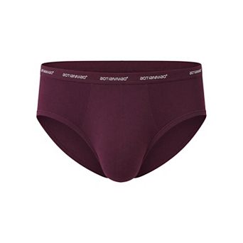 Men's Triangle Underwear Mid Waist Breathable Soft Comfort Daily Briefs