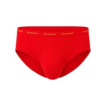 Men's Triangle Underwear Mid Waist Breathable Soft Comfort Daily Briefs