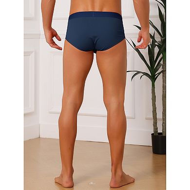 Men's Solid Color Stretch Waistband Soft Comfortable Breathable Boxer Briefs