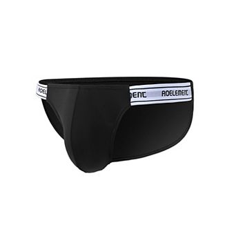 Men's Low Rise Underwear Stretch Briefs Soft Breathable Pouch Boxer Underwear