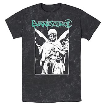 Men's Evanescence Angel Of Grief Short Sleeve Mineral Wash Tee