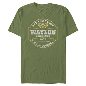 Men's Waylon Jennings Ready For The Country? Graphic Tee