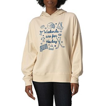 Women's Weekends Are For Hockey Oversized Fleece Hoodie Sweatshirt