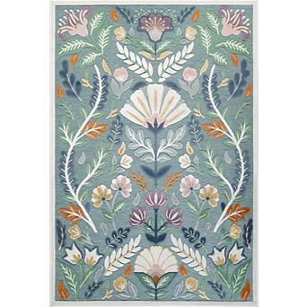 Abani Rugs SAK100A Sakura Botanical Floral Multicolor Indoor/Outdoor Area Rug