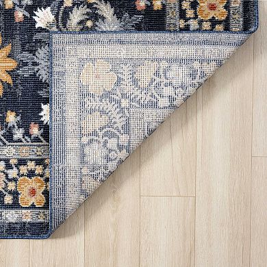 Abani Dalia DAL100A Lotus Repeat Medallion Indoor Outdoor Rug
