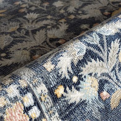 Abani Dalia DAL100A Lotus Repeat Medallion Indoor Outdoor Rug