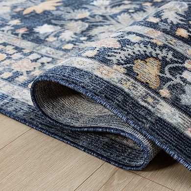 Abani Dalia DAL100A Lotus Repeat Medallion Indoor Outdoor Rug