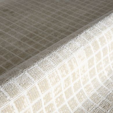 Abani Dalia DAL120A Beige Micro Grid Rug