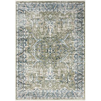 Abani Savoy SAV150A Vintage Green Blue Area Rug
