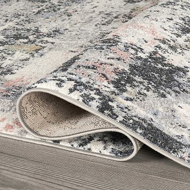 Abani Rugs Vivienne Collection VEN110A Washable Abstract Multicolor Area Rug