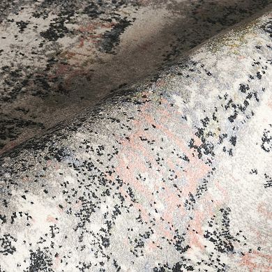 Abani Rugs Vivienne Collection VEN110A Washable Abstract Multicolor Area Rug