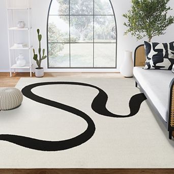 Abani Rugs Deco DEC500A Modern Abstract Ribbon Area Rug