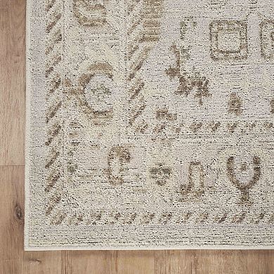 Abani Rugs NRA100A Traditional Medallion Pattern Slate Grey Area Rug