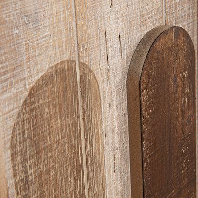 Hello Honey Wood Framed Wall Décor with Raised Paddles, Brown