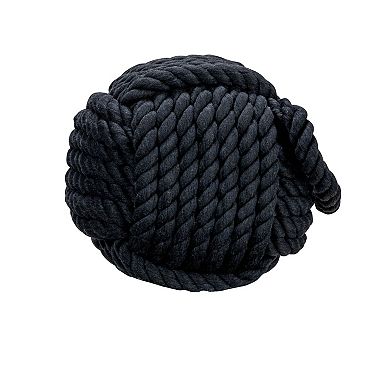 Hello Honey Round Nautical Rope Knot Decorative Cotton Door Stop