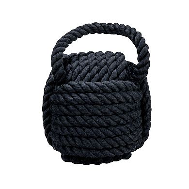 Hello Honey Round Nautical Rope Knot Decorative Cotton Door Stop