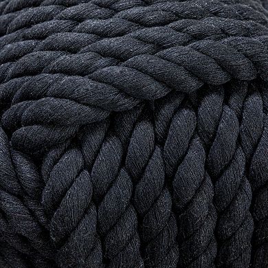 Hello Honey Round Nautical Rope Knot Decorative Cotton Door Stop