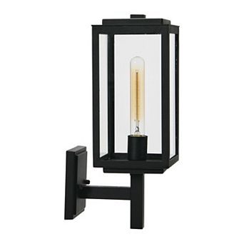 Hello Honey Addison - Metal and Glass Outdoor Light, Textured Black