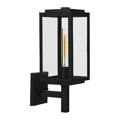 Hello Honey Addison - Metal and Glass Outdoor Light, Textured Black