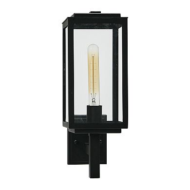 Hello Honey Addison - Metal and Glass Outdoor Light, Textured Black