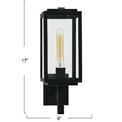 Hello Honey Addison - Metal and Glass Outdoor Light, Textured Black