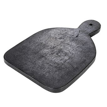 Hello Honey Wide Marble Cutting or Charcuterie Board with Handle, Black