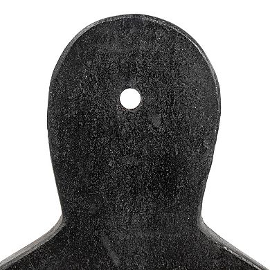 Hello Honey Wide Marble Cutting or Charcuterie Board with Handle, Black