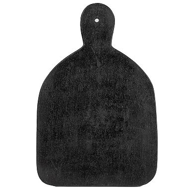 Hello Honey Wide Marble Cutting or Charcuterie Board with Handle, Black