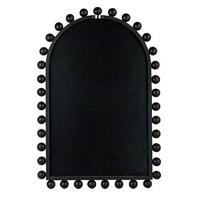 Hello Honey Wood Ball Framed Arched Wall Mirror