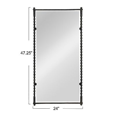 Hello Honey Cast Metal Framed Tall Wall Mirror