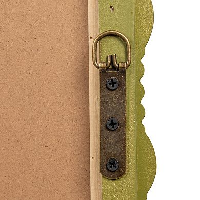 Hello Honey Medium Gloss Dowel Wall Mirror in Sage Green