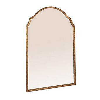 Hello Honey Gold Framed Wall Mirror with Detailed Trim