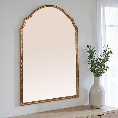 Hello Honey Gold Framed Wall Mirror with Detailed Trim