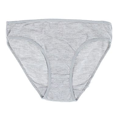 CTM Girl's Good Vibes Cotton Briefs Underwear (6 Pack)