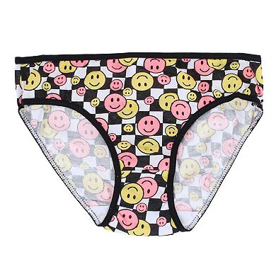 CTM Girl's Good Vibes Cotton Briefs Underwear (6 Pack)