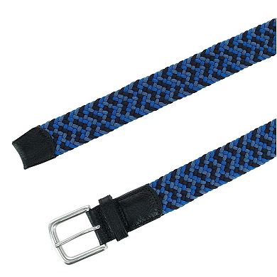 Trafalgar Men's Chandler Mixed Weave Stretch Belt