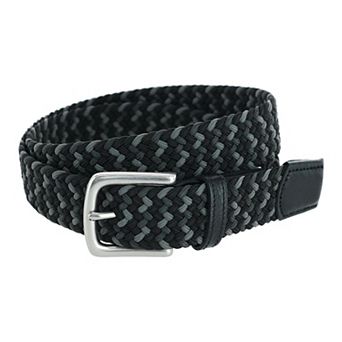 Trafalgar Men's Chandler Mixed Weave Stretch Belt