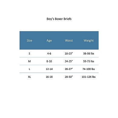 CTM Boy's Everyday Performance Boxer Briefs (3 Pack)