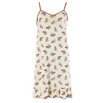 CTM Women's Sleeveless Vacation Print Chemise Nightgown by Emme Jordan