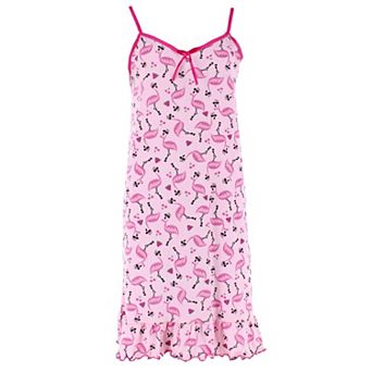 CTM Women's Sleeveless Vacation Print Chemise Nightgown by Emme Jordan