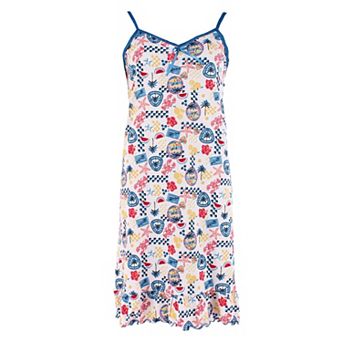 CTM Women's Sleeveless Vacation Print Chemise Nightgown by Emme Jordan