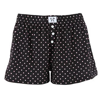 CTM Women's Patterned Pajama Boxer Style Short by Roll Outta Bed