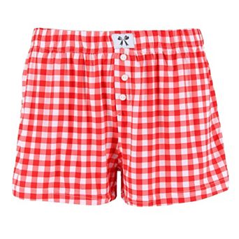 CTM Women's Patterned Pajama Boxer Style Short by Roll Outta Bed