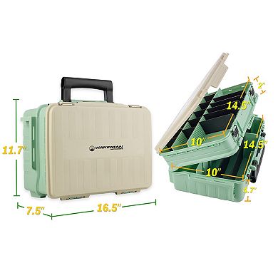 2-Tier Fishing Tackle Box