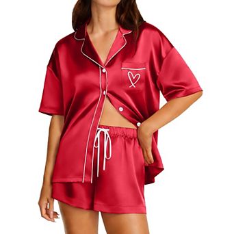 Ekouaer Womens Two Piece Button Down Pj Shorts Bridesmaids Getting Ready Outfits