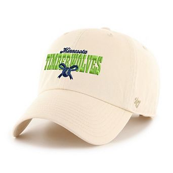 Women's '47 Natural Minnesota Timberwolves Bow Stack Clean Up Adjustable Hat