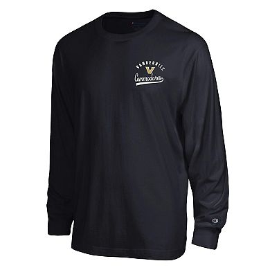 Men's Champion Black Vanderbilt Commodores Laminated All-Star Long Sleeve T-Shirt