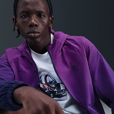 Men's Nike Purple Barcelona AWF Woven Full-Zip Jacket